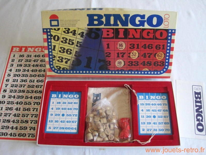 Vintage jeu de loto 1935 jeux societe bingo antique 1935 -  France
