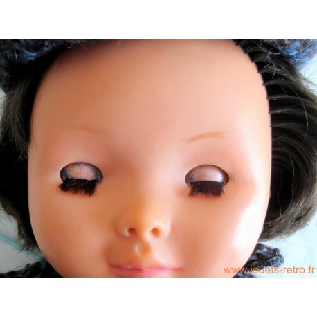 Yeux De Poupée Ancienne - Bleu Très Foncé - 11 Mm - Soufflés à La Bouche - Neufs