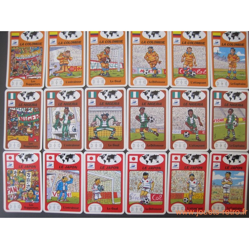 Jeu de 7 familles Coupe du monde France 98 - jouets rétro jeux de société  figurines et objets vintage
