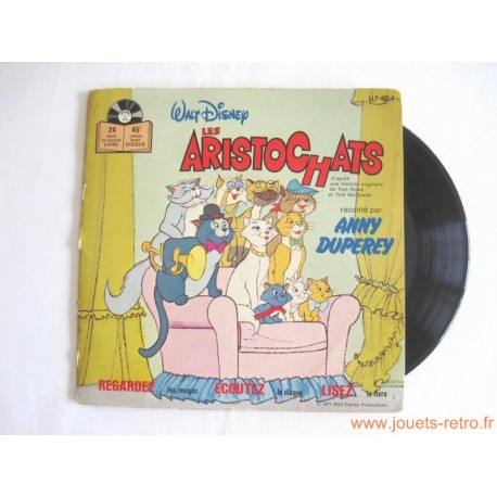 Les Aristochats Disney - 45T Livre disque vinyle - jouets rétro jeux de  société figurines et objets vintage
