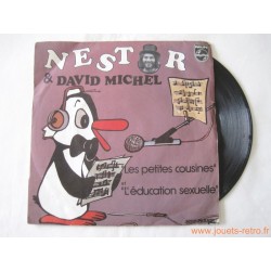 Nestor & David Michel "Les petites cousines" et "L'éducation sexuelle" - 45T Disque vinyle 
