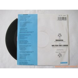 "Maradona" dédicacé Linda de Suza - 45T Disque vinyle 