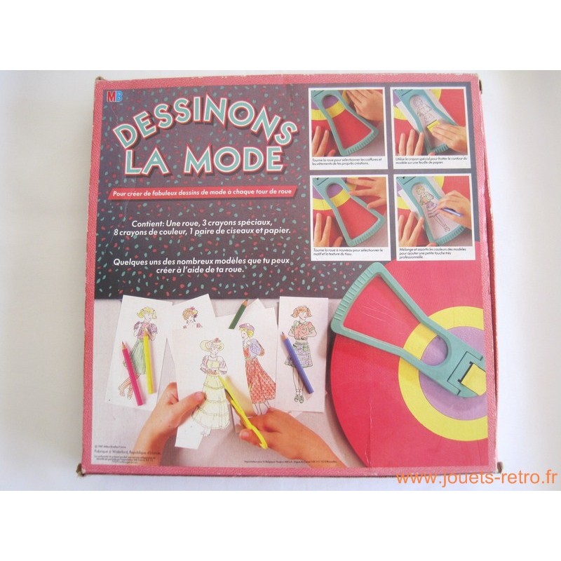 Dessinons la Mode - Jeu Hasbro 1997 - jouets rétro jeux de société  figurines et objets vintage
