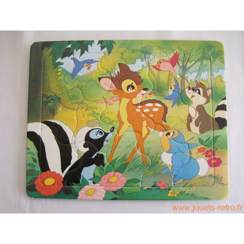 Bambi Dans La Forêt - Puzzle Disney Nathan - Jouets Rétro Jeux De 