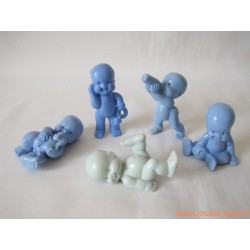 "Les Babies" lot de 5 figurines pastel