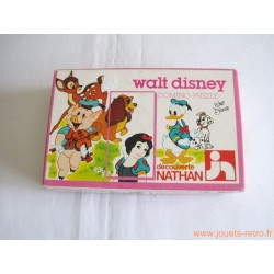 Domino Puzzle "Walt Disney" - Jeu Nathan 1979