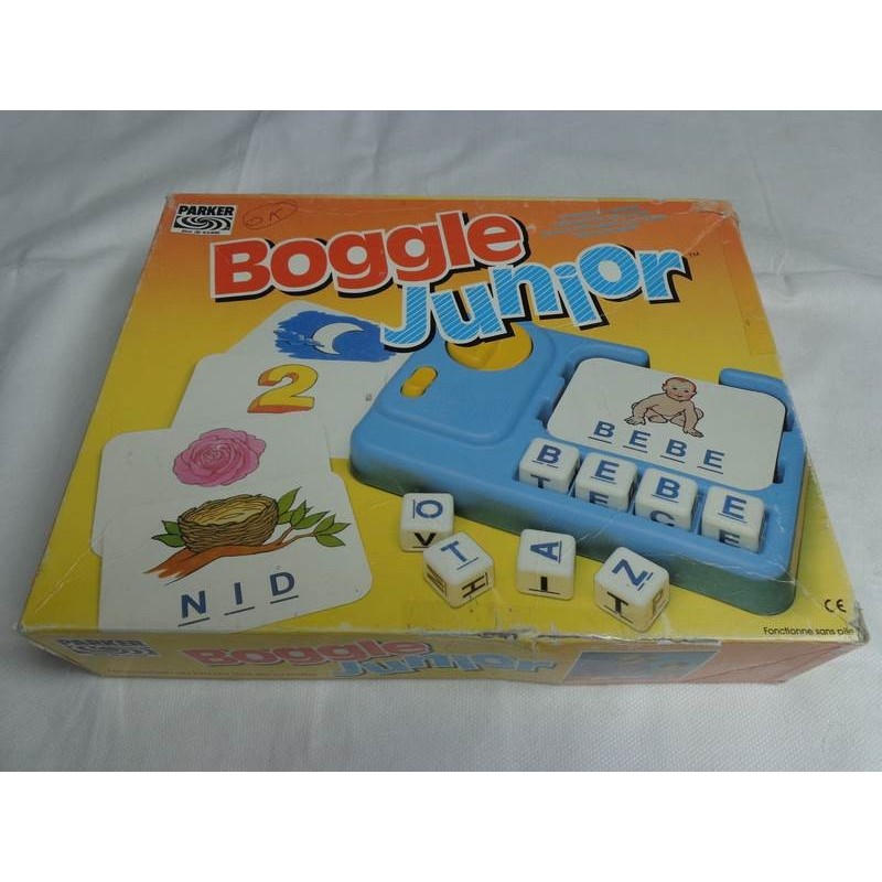 Boggle Junior - Jeu Parker 1992 - jouets rétro jeux de société