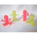 "Les Babies" lot de 4 figurines translucides