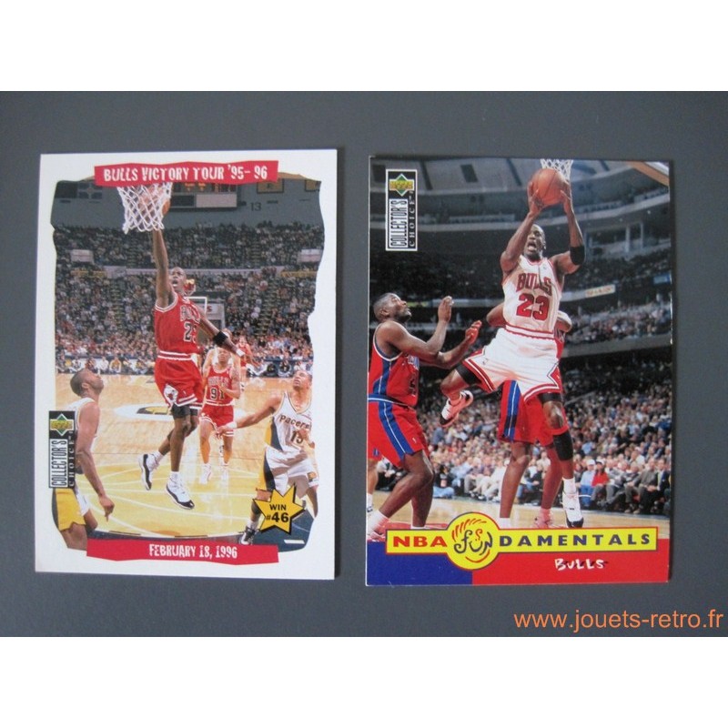 Lot 156 cartes NBA Fleer 95-96 série 1 - jouets rétro jeux de société  figurines et objets vintage