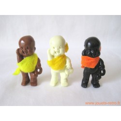 "Les Babies" lot de 3 figurines couleurs + habits