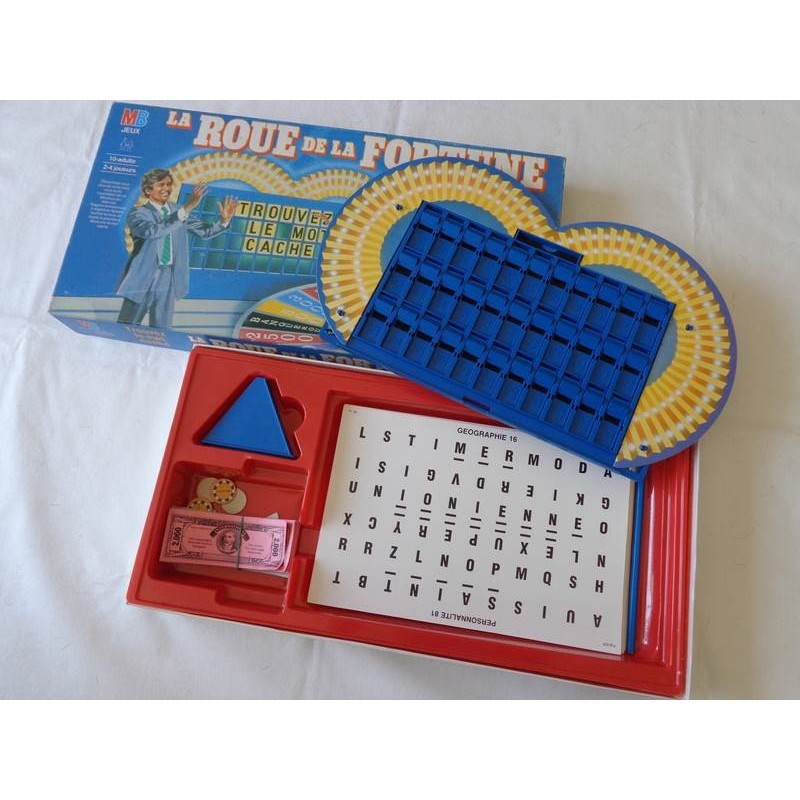 La Roue de la Fortune Jeu MB 1987 jouets rétro jeux de société figurines et objets vintage