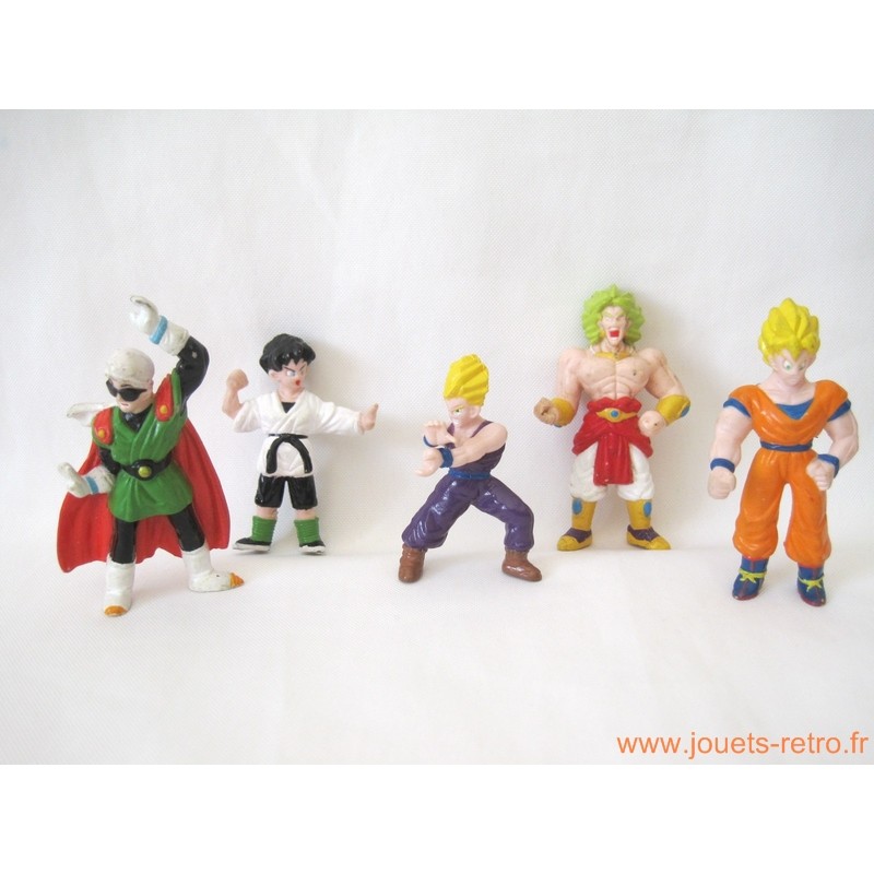 lot 5 figurines Dragon Ball Z "6 Super Guerriers" 1989 (coffret 8)
