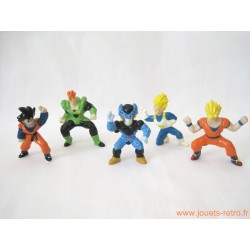 lot 5 figurines Dragon Ball Z "6 Super Guerriers" 1989 (coffret 6)