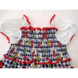 Robe à smocks enfant vintage