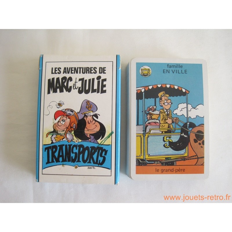 Jeu de 7 familles "Marc et Julie" Transports