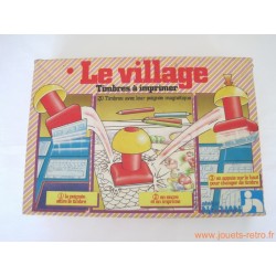 "Le village" Timbres à imprimer Nathan 1982