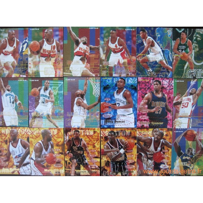 Lot 120 cartes NBA Fleer 95-96 série 2