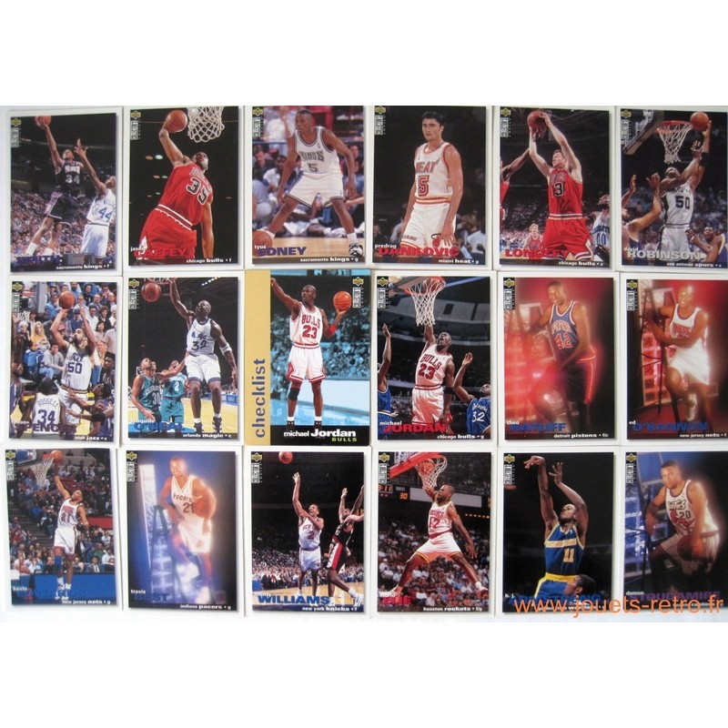 Lot 77 cartes NBA Upper Deck Collector's Choice 95-96 VF Jordan