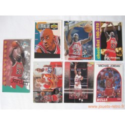 Lot 7 cartes NBA Michael Jordan