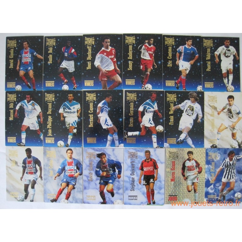 Lot 53 cartes Panini Football Premium Cards 1995