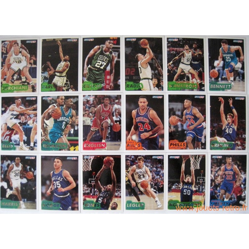 Lot 86 cartes NBA Fleer 93-94 série 2