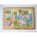 Puzzle en bois "famille ours" Fisher Price 1982