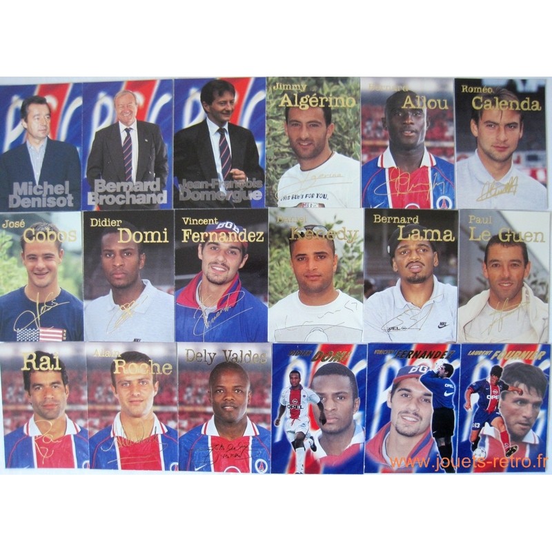 Lot 60 cartes "PSG le Best Of" Panini 1996