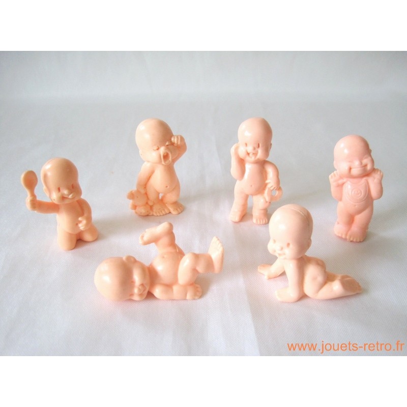 "Les Babies" lot de 6 figurines chair