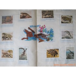 Album vignettes "Les animaux de la préhistoire" 1973