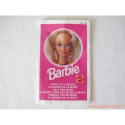 Dépliant Barbie 1992