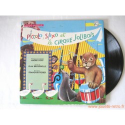 Piccolo Saxo et le cirque Jolibois Livre Disque 33T