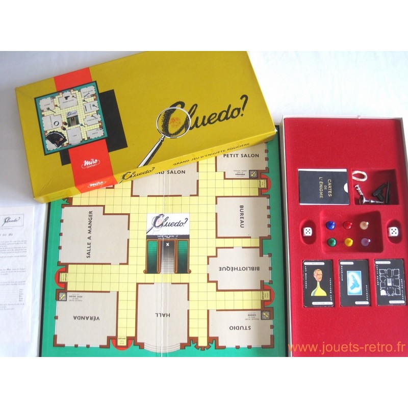 Cluedo - Jeu Miro 1951Cluedo - Jeu Miro 1951