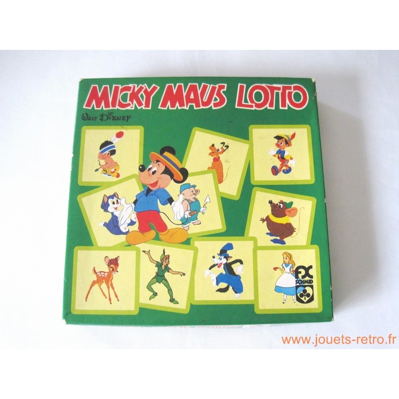 Loto Mickey Mouse - jeu Schmid 1970