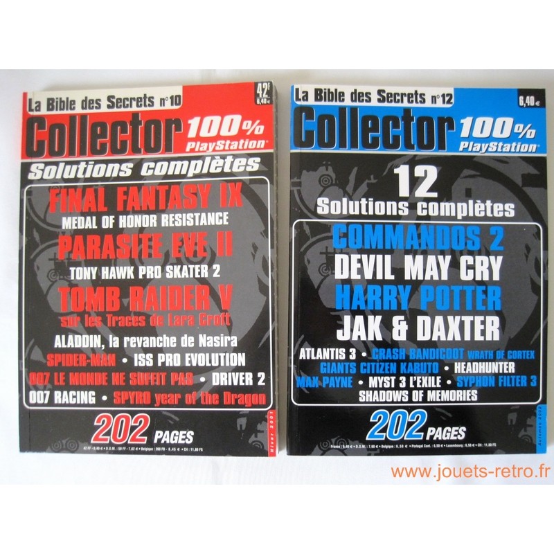 Lot "La bible des secrets Collector 100% Playstation"