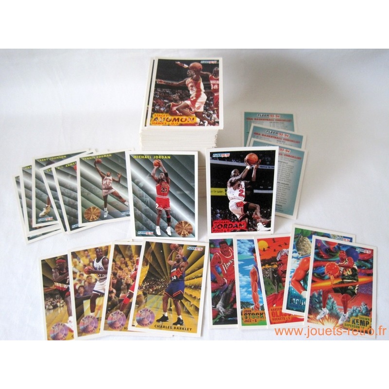 Set complet 240 cartes NBA Fleer 93-94 série 1