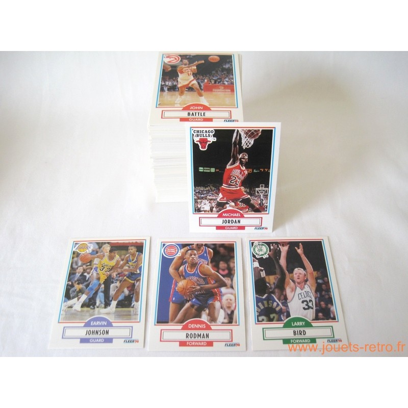 Set complet cartes NBA Fleer 1990