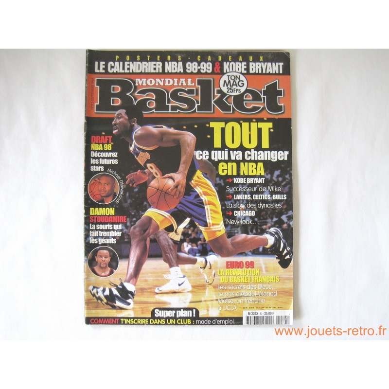Magazine "Mondial Basket" n° 83 septembre 1998 Magazine "Mondial Basket" n° 83 septembre 1998
