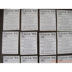Lot 16 vignettes Panini World Cup Italia 90 - Ecosse