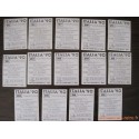 Lot 14 vignettes Panini World Cup Italia 90 - Brésil