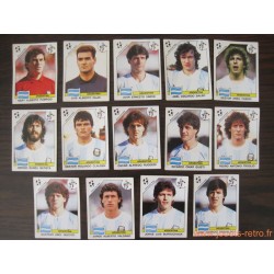 Lot 14 vignettes Panini World Cup Italia 90 - Argentine