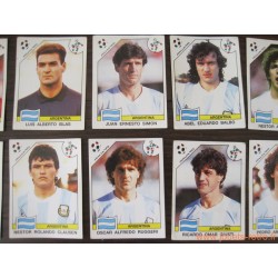 Lot 14 vignettes Panini World Cup Italia 90 - Argentine