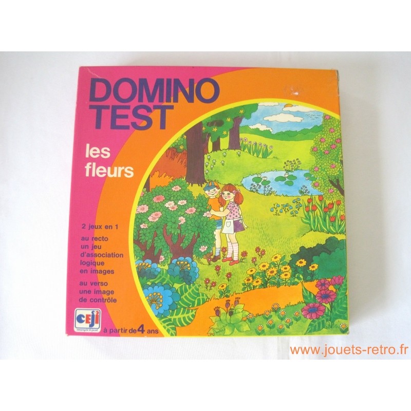 Domino-test "les fleurs" - jeu CEJI Domino-test "les fleurs" - jeu CEJI