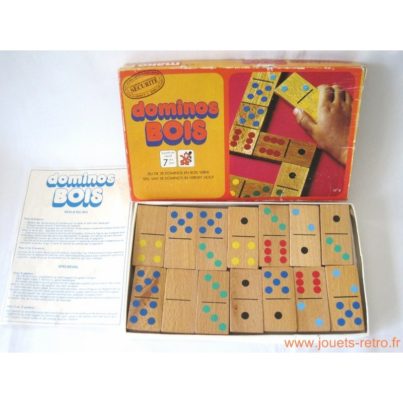 Dominos bois - jeu Mako 1976