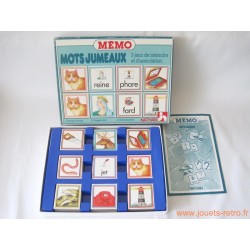 Mémo Mots jumeaux - jeux Nathan 1986