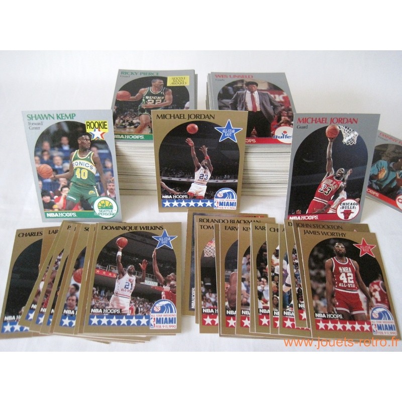 Set 336 cartes NBA Hoops 1990-91 série 1 Set 336 cartes NBA Hoops 1990-91 série 1