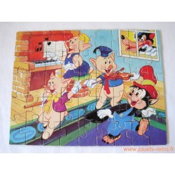 Les 3 petits cochons - puzzle Disney Nathan 1979
