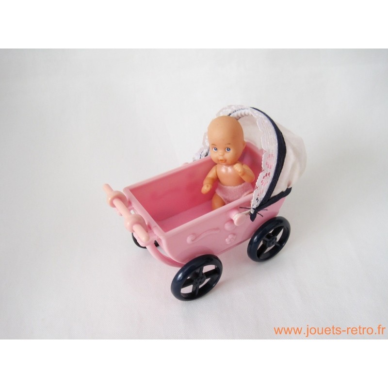 Mini landeau de poupée Simba avec bébé Mini landeau de poupée Simba avec bébé