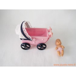 Mini landeau de poupée Simba avec bébé