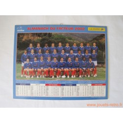 Almanach du facteur 2002 Foot - Rugby