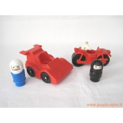 Lot véhicules sport Fisher Price
